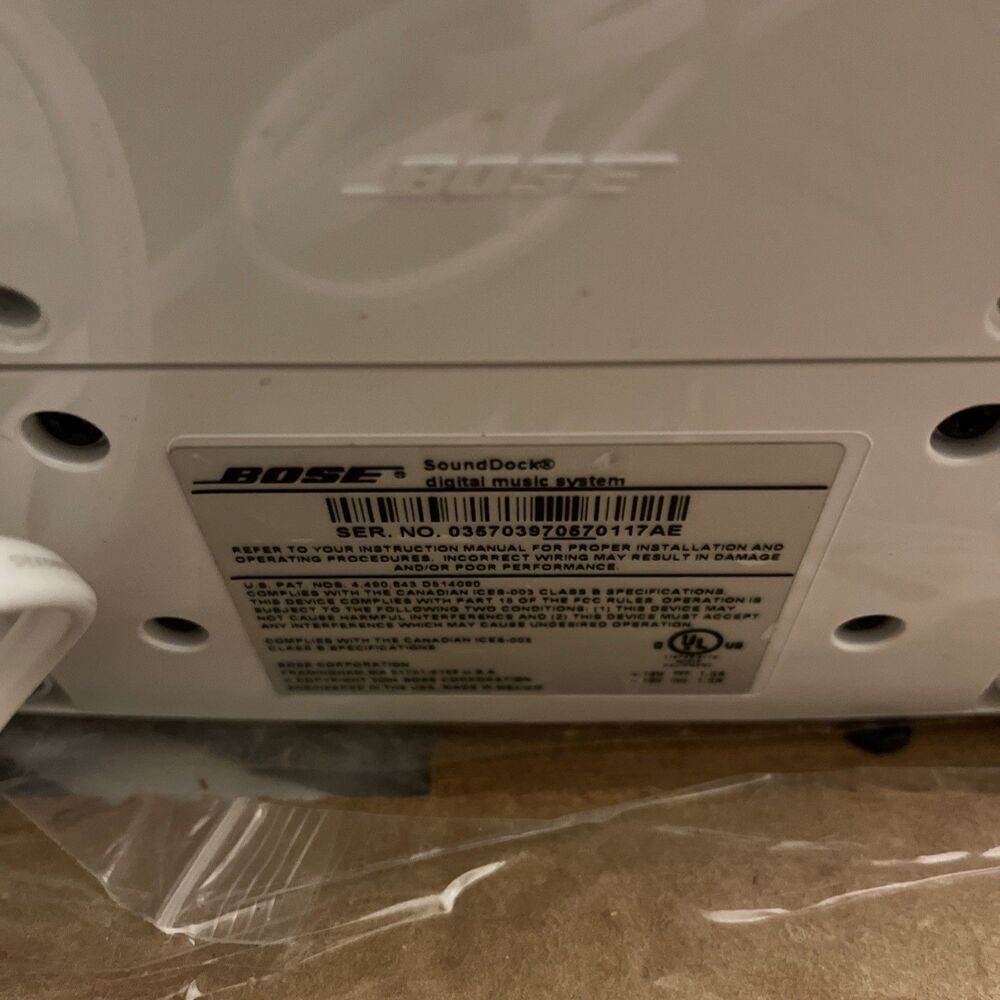 Bose SoundDock Digital Music System White Dock Ipod Power Cable 30 Pin - Picture 6 of 10